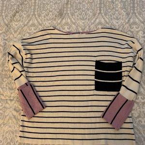 Anthropologie Faye Striped Colour Block Sweater